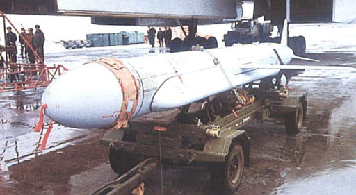 Những quả đạn được cho là phiên bản tên lửa Kh-55SM mang đầu đạn thông thường, hoặc hạt nhân với sức mạnh tương đương 200.000 tấn thuốc nổ TNT, do chúng không có cánh ổn định phía trước như biến thể mang đầu đạn thông thường.