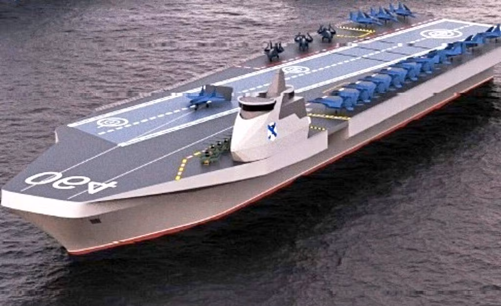 Chương trình đóng tàu sân bay có lượng giãn nước 45.000 tấn của Cục thiết kế Nevsky, rõ ràng đã không thực hiện bất kỳ công việc thiết kế nghiêm túc nào. Tàu sân bay trong bản vẽ, thậm chí còn không có ống khói; mặc dù nó có thể vẫn là một tàu sân bay chạy bằng năng lượng thông thường truyền thống.