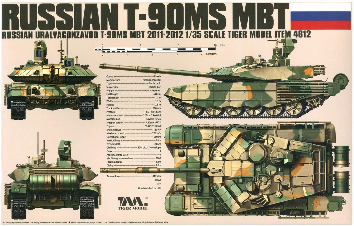 Ở đây không nên nhầm lẫn phiên bản T-90M với phiên bản xe tăng T-90MS, một thiết kế cũ hơn và kém hiện đại hơn dành cho thị trường xuất khẩu. T-90M chỉ đứng sau T-14 về khả năng chiến đấu và là thế hệ hoàn chỉnh nhất của dòng T-90 (tính đến thời điểm hiện tại).