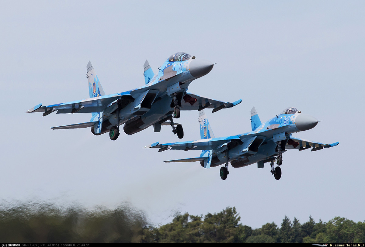 Trước năm 2014, Không quân Ukraine sở hữu 80 máy bay chiến đấu MiG-29, 36 Su-27, 36 Su-25 và 24 chiếc Su-24; mặc dù công bằng mà nói, nhiều chiếc trong số này đã bị hỏng hóc. Nhưng đến năm 2015, chỉ Ukraine chỉ còn 19 chiếc MiG-29, 16 Su-27, 15 Su-25 và 11 chiếc Su-24 có thể hoạt động.