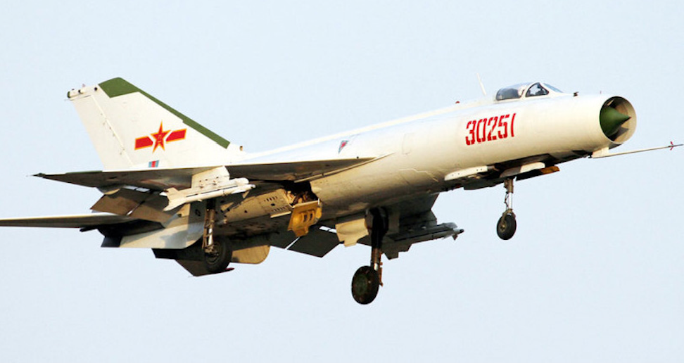 Vào giữa những năm 1960, Trung Quốc bắt đầu phát triển máy bay chiến đấu của riêng họ. Đến năm 1979, chiếc máy bay đánh chặn Shenyang J-8 ra đời; đây là loại máy bay đánh chặn siêu âm, hai động cơ, có thể đạt tốc độ Mach 2,2. Tuy nhiên J-8 thiếu hệ thống điện tử hiện đại và khả năng cơ động của một máy bay đánh chặn.