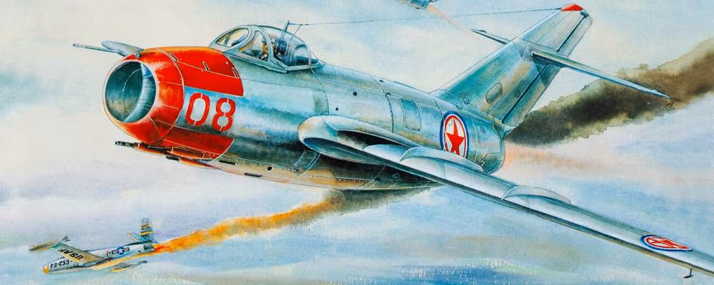 Khi cách gần 300 m, phi công Liên Xô khai hỏa. Chiếc Sabre bị trúng đạn ở phần sau khoang lái, khiến động cơ bị hư hại và hỏng ghế phóng thoát hiểm. Do không thể bắn trả, Garret cơ động vòng tránh, nhưng dần mất độ cao khi phi công Liên Xô liên tục bám đuổi. Sherberstov biết Moscow muốn có trong tay chiếc Sabre, điều đó khiến ông ta phải đối mặt với lựa chọn khó khăn.