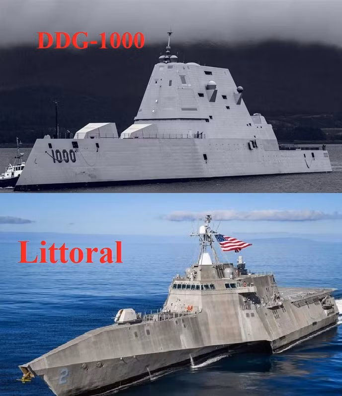 Những tàu chiến này hoặc không phù hợp, hoặc quá đắt để đóng với số lượng lớn, hoặc về ý tưởng thiết kế có những sai sót cơ bản. Các "tàu hỏng" này bao gồm tàu tác chiến ven bờ và tàu khu trục tàng hình DDG-1000.