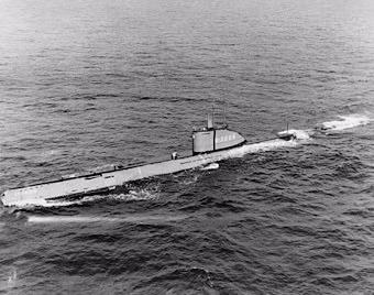 Một điều nghịch lý là từ quan điểm chiến lược, Liên Xô khi đó lại rơi vào hoàn cảnh tương tự như Đức, nếu so sánh tiềm năng chiến đấu của Hải quân Liên Xô với các hạm đội của đối thủ. Vào thời điểm đó, tàu ngầm Liên Xô trở thành vũ khí "bất đối xứng", đe dọa được các hạm đội của phương Tây. Ảnh: Tàu ngầm Type XXI của Đức.