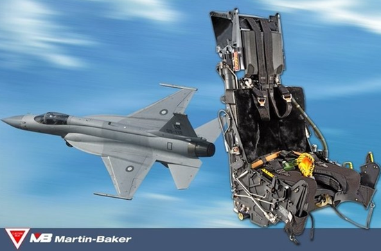 Lý do là trong chiến đấu cơ JF-17, có sử dụng một thành phần quan trọng, đó là ghế phóng của phi công, được sản xuất bởi Công ty Martin Baker của Anh. Đây cũng là thành phần duy nhất, của loại chiến đấu cơ này có xuất xứ từ phương Tây.