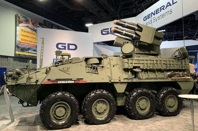 Mỹ hiện đang tập trung vào xây dựng khả năng phòng không tầm ngắn cơ động với các phương tiện hỗ trợ quân đội tiền tuyến bắn hạ các mối đe dọa tầm thấp. Lục quân có kế hoạch triển khai Stryker 8 x 8 được trang bị tên lửa Stinger và Hellfire, thiết bị gây nhiễu chống máy bay không người lái và pháo 30mm.