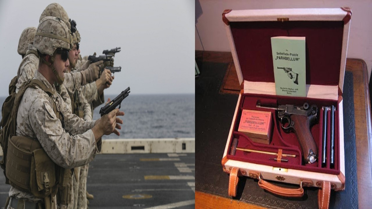 Tuy vậy nhu cầu về súng ngắn khi đó ngày càng tăng, khiến việc sản xuất Luger P-08 tiếp tục cho đến năm 1944. Sức mạnh và sự đơn giản thô kệch của Colt M-1911 giúp nó vẫn tiếp tục phục vụ lâu dài cho đến nay, trong khi Luger từ lâu đã trở thành một di vật lịch sử. Nguồn ảnh: Pinterest.