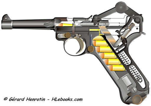 Năm 1904, khẩu súng ngắn này được nâng cấp để dùng đạn 9x19mm mới, năm 1908, nó được sử dụng làm khẩu súng chính của một số đơn vị quân đội Đức, với tên gọi chính thức P.08 hoặc Luger. Súng ngắn Luger có thiết kế rất đẹp, cơ cấu khuỷu hoạt động trơn tru và là khẩu súng chất lượng, bền bỉ, nhưng quá trình sản xuất rất phức tạp và mất thì giờ.