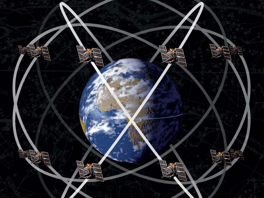 Nếu giả sử, bây giờ Iran gây chiến với Mỹ, thì việc đầu tiên Mỹ phải làm là tắt tín hiệu GPS cục bộ (tất nhiên là phần trên lãnh thổ Iran); nhưng trên thực tế, việc Mỹ tắt hoặc mở tín hiệu GPS, cũng sẽ không ảnh hưởng gì tới vũ khí của Iran. Ảnh: Đồ họa hệ thống vệ tinh GPS - Nguồn: Wikipedia.