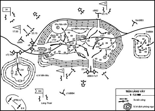 Đó là trận Làng Vây trong chiến dịch Đường 9 - Khe Sanh. Cứ điểm Làng Vây nằm ở tây bắc tỉnh Quảng Trị, trên địa hình rừng núi hiểm trở, cách khu phi quân sự phía nam khoảng 35km, cách sông Sê Pôn khoảng 1,5km và nằm trên trục đường 9 từ Đông Hà đi Lao Bảo sang đất bạn Lào.