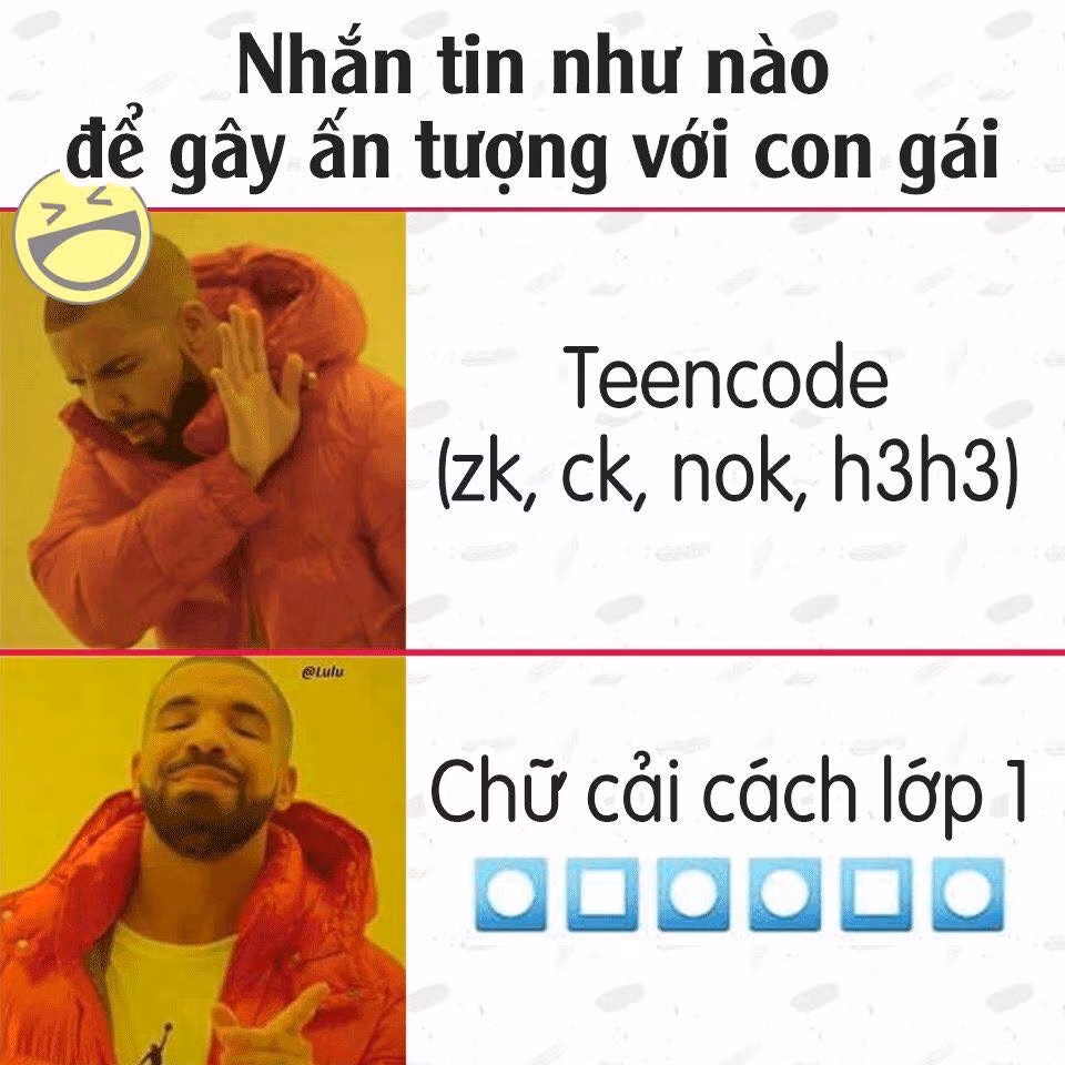 Khắp mạng xã hội, ảnh chế với phần thông tin được viết thành các hình khối vuông, tròn, tam giác tràn ngập. Ảnh: Ổ Hóng Hớt.