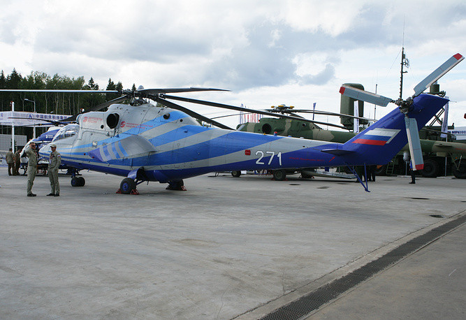 Cuối cùng là một loại trực thăng tuy không phải là hiện đại nhất nhưng đang là loại trực thăng nhanh nhất thế giới hiện tại cũng do Nga chế tạo, đó là trực thăng Mi-PSV. Tốc độ tối đa của trực thăng này lên tới 405 km/h và điều bất ngờ đó là nó được thiết kế dựa trên trực thăng hạng nặng Mi-24. Nguồn ảnh: TASS.