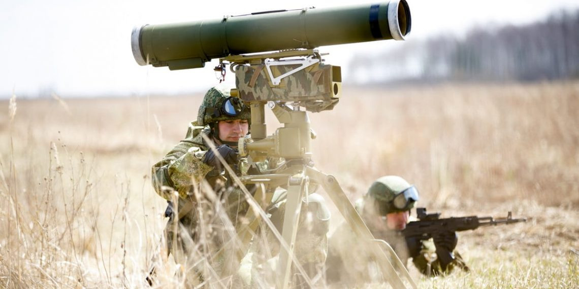 Tại Diễn đàn Công nghệ Quân sự Thế giới - Army 2018 vừa rồi, nhà sản xuất dòng tên lửa chống tăng 9M133 Kornet của Nga - Phòng thiết kế công cụ KBP hay công ty cổ phần KBP đã lên tiếng về việc đang tập trung nghiên cứu phát triển cho một mẫu tên lửa chống tăng đời mới tiếp theo - dự kiến sẽ trở thành mẫu thay thế cho tên lửa Kornet trong tương lai. Nguồn ảnh: Defence.