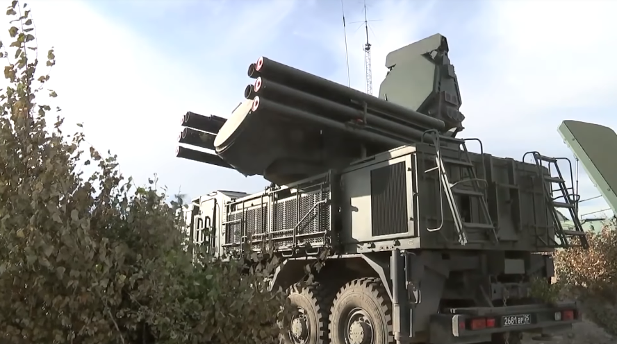 Các tổ hợp tên lửa phòng không hiện đại của của Quân đội Nga cũng được triển khai trong cuộc tập trận này. Nguồn ảnh: Bộ Quốc phòng Nga.