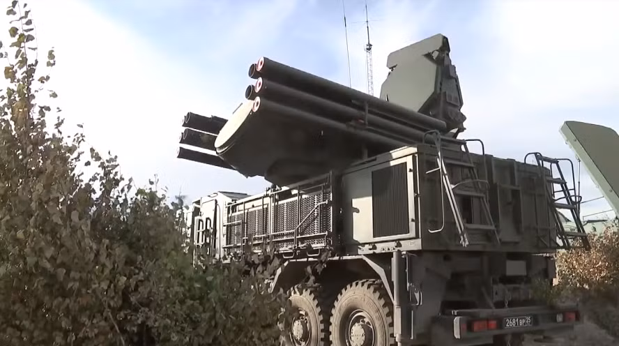 Các tổ hợp tên lửa phòng không hiện đại của của Quân đội Nga cũng được triển khai trong cuộc tập trận này. Nguồn ảnh: Bộ Quốc phòng Nga.