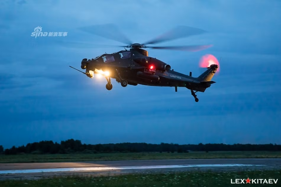Trực thăng WZ-10 của Không quân Trung Quốc. Nguồn ảnh: Lexkitaev.