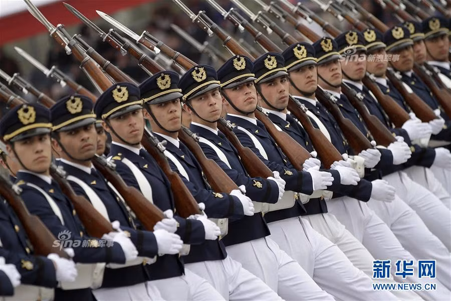 Quân đội Chile hiện đại ngày nay được thành lập từ năm 1810 và lấy ngày 19/9 hàng năm là ngày thành lập. Lực lượng quân đội nước này hiện giờ đang có 50.000 lính. Nguồn ảnh: News.