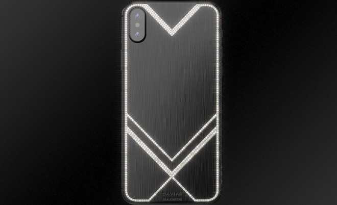 Với phiên bản Maximum Diamonds, chiếc iPhone đắt nhất hiện nay của Táo khuyết được mạ một lớp PVD màu đen kết hợp cùng viên kim cương và hơn 400 viên đá quý cấu thành nên mặt lưng của thiết bị.