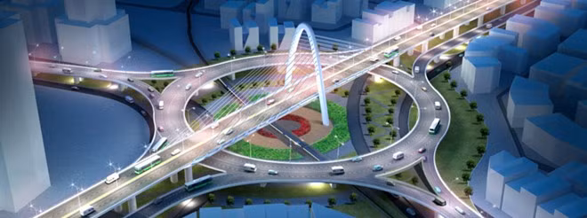 Chiem nguong cau vuot 3 tang dau tien o Viet Nam