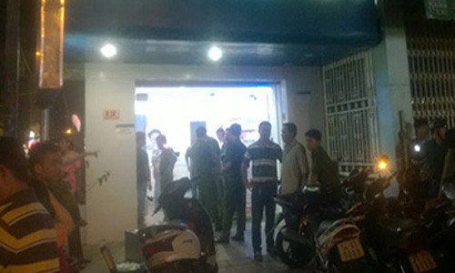 Cửa hàng bán sữa nơi xảy ra sự việc.