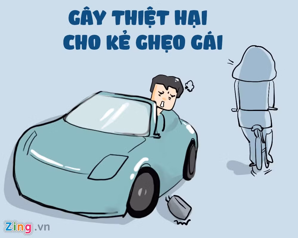 Gây thiệt hại cho kẻ trêu ghẹo, sàm sỡ mình cũng nằm trong số bí kíp phòng thân của nhiều thiếu nữ, bởi "miếng ngon nhớ lâu, đòn đau nhớ đời".