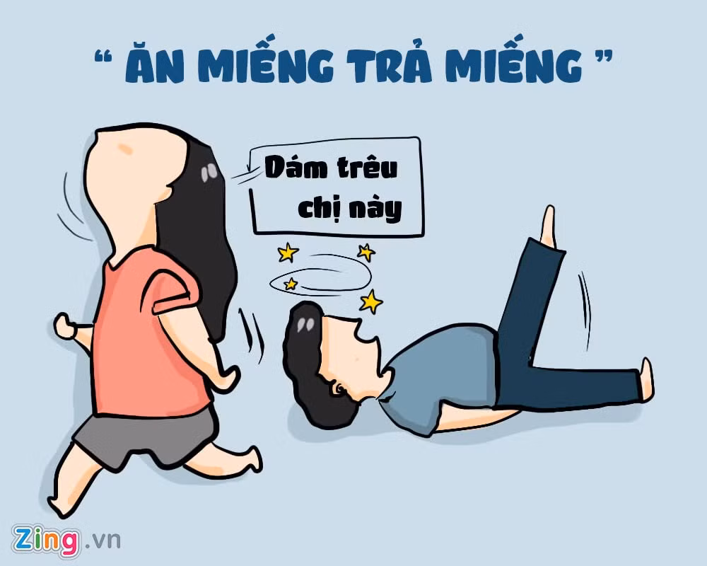 Với những kẻ đùa dai, quá trớn, phái đẹp sẵn sàng đáp trả.