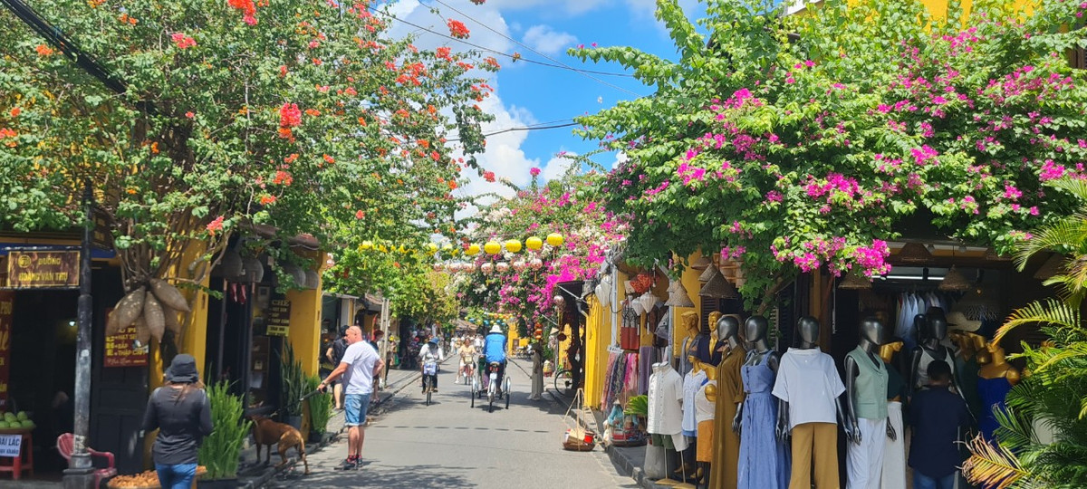 Những con đường ngập tràn sắc hoa.