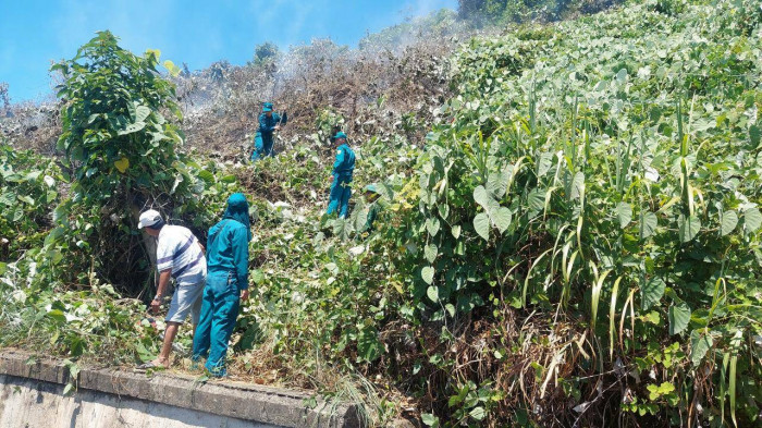 Lực lượng chức năng đang tiếp tục điều tra nguyên nhân, thống kê thiệt hại vụ cháy.