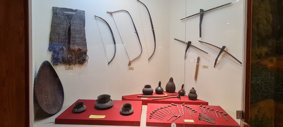 Ngoài ra, du khách còn được chiêm ngưỡng các loại binh khí đã cùng với nghĩa quân Tây Sơn chiến thắng 20 vạn quân Thanh và nhiều chiến công hiển hách khác.