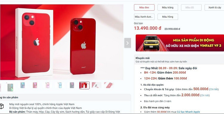 Cận ngày ra mắt iPhone 16, nhiều mẫu iPhone đời cũ giảm giá sốc - Hình 2 Can ngay ra mat iPhone 16, nhieu mau iPhone doi cu giam gia soc-Hinh-2