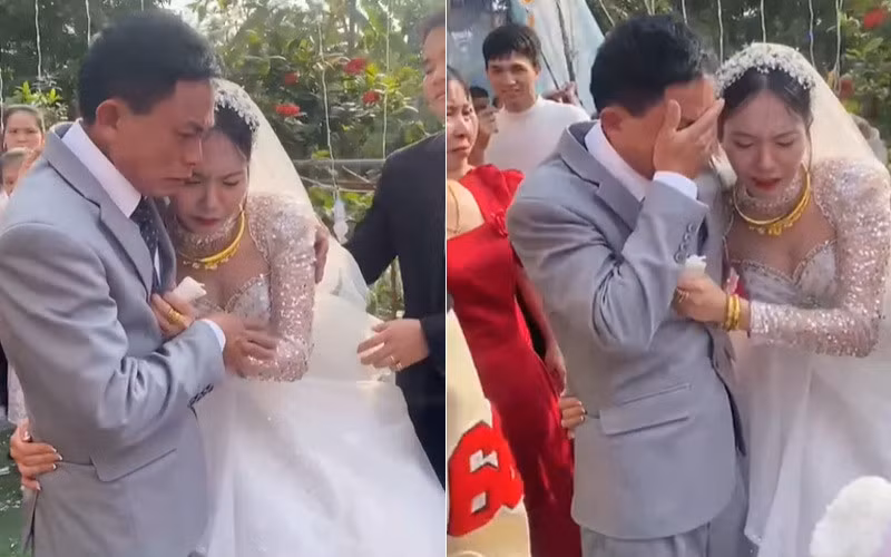 Xuc dong khoanh khac bo meu mao tien con gai ve nha chong