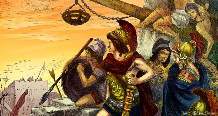 Cát nóng đỏ rực cũng được sử dụng để đốt cháy tàu thuyền của đối phương.