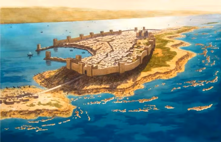 Khi ấy, cát nóng đỏ rực được binh lính Tyre đổ về phía quân lính của Alexander Đại đế. Hậu quả là những binh sĩ của Alexander Đại đế nếm mùi đau đớn khi cát nóng tiếp xúc với cơ thể.