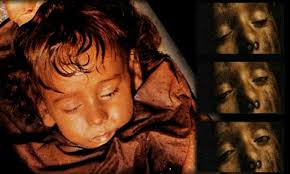 Trong khi đó, sau một thời gian nghiên cứu, nhà nhân chủng học - sinh học Dario Piombino-Mascali cho hay việc mí mắt của Rosalia thực chất là "ảo ảnh quang học".