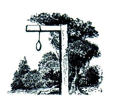 Phương pháp tử hình bằng cách treo cổ khá phổ biến ở Anh thời xưa. Đa số các trường hợp bị treo cổ được thực hiện công khai.