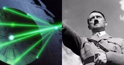 Nhà vật lý Oberth thiết kế một trạm vũ trụ với tấm gương cầu lõm đường kính 100m.