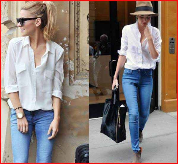 Ngoài ra, bạn có thể tham khảo cách mặc áo trắng sơ mi kết hợp với túi đeo, tạo nên hiệu ứng thị giác theo thứ bậc.