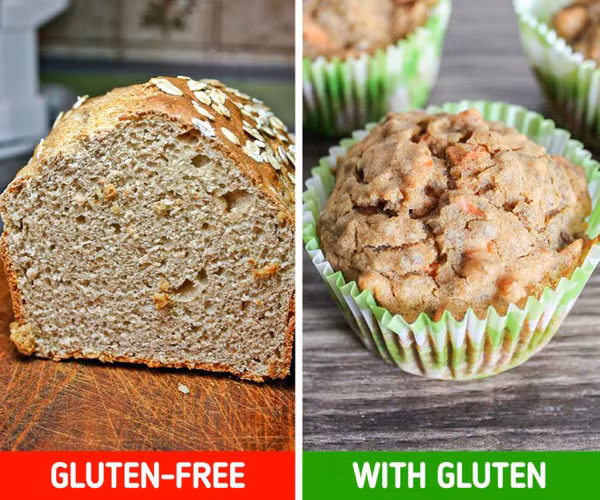 Thực phẩm không chứa gluten. Nhờ tiếp thị tốt, sản phẩm không chứa gluten được cho là thực phẩm "đại bổ", lành mạnh hơn. Tuy nhiên, chúng có xu hướng nhiều đường, muối và chất béo bão hòa so với nguyên bản. Điểm trừ khác của dòng thực phẩm này là chúng ít dinh dưỡng, protein hơn bình thường.