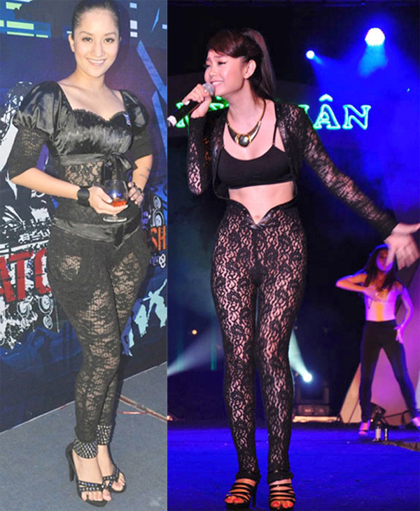 Chính sự không tiết chế trong việc tạo khoảng hở khiến người mặc trở thành trò lố.