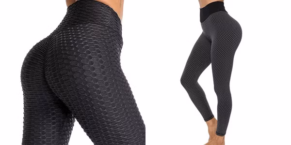 Quần “tổ ong” có tính năng hút ẩm tối đa, giúp người mặc chia tay với cảm giác bí bách khó chịu khi đổ mồ hôi trong phòng tập.