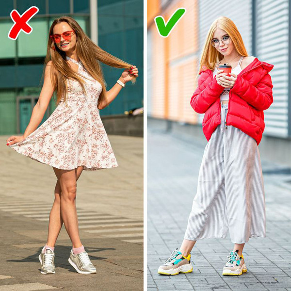 Không nên chọn màu giày thể thao quá nổi bật. Là người ưa màu sắc, bạn cũng nên tiết chế. Tuyệt đối không phối đồ khiến màu giày trở nên nổi bật nhất. Thay vào đó, bạn nên ưu tiên cho trang phục hoặc màu tóc.