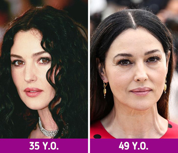 Tóc. Tóc bạc là dấu hiệu lão hóa rõ ràng nhất. Bên cạnh đó, độ dày và cấu trúc tóc cũng thay đổi theo thời gian. Tóc sẽ trở nên mỏng hơn do nhiều nang lông ngừng kích thích tóc mọc mới.