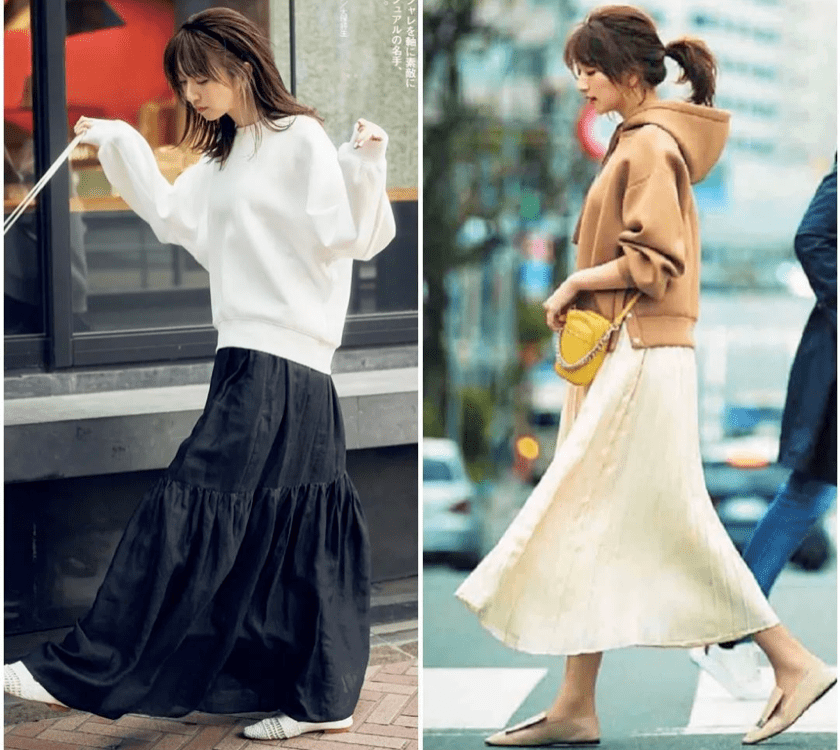 Lưu ý, không nên mặc những chiếc váy chiều dài quá khổ. Chúng sẽ khiến diện mạo trở nên lôi thôi thay vì thời thượng như mong đợi. Tốt nhất, váy nên cách mắt cá chân một khoảng 5 – 10cm.