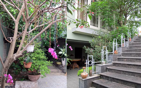 Để có được vườn cây đẹp, có phong cách như thế này, chắc chắn, các gia chủ sẽ phải thuê nhân công riêng chỉ để chăm sóc hoa, cỏ và cây cảnh. Ảnh: Vietnamnet.