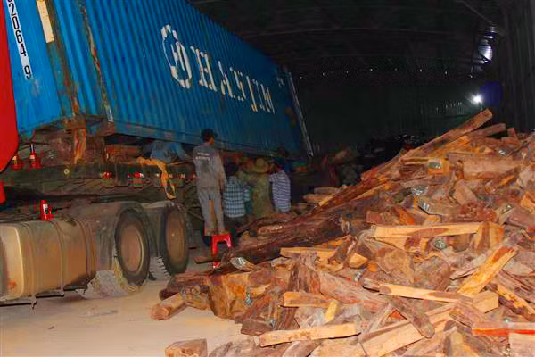 Bat tai tran tra tron go quy vao ngo qua cua khau