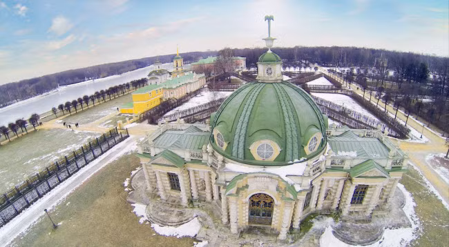 Công viên Kuskovo ở thành phố Moscow, Nga.