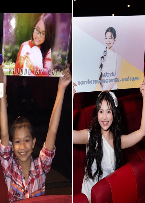 Phương Mỹ Chi chơi thân với Phương Duyên sau Giọng hát Việt 2013. Ảnh: FB Phương Mỹ Chi.