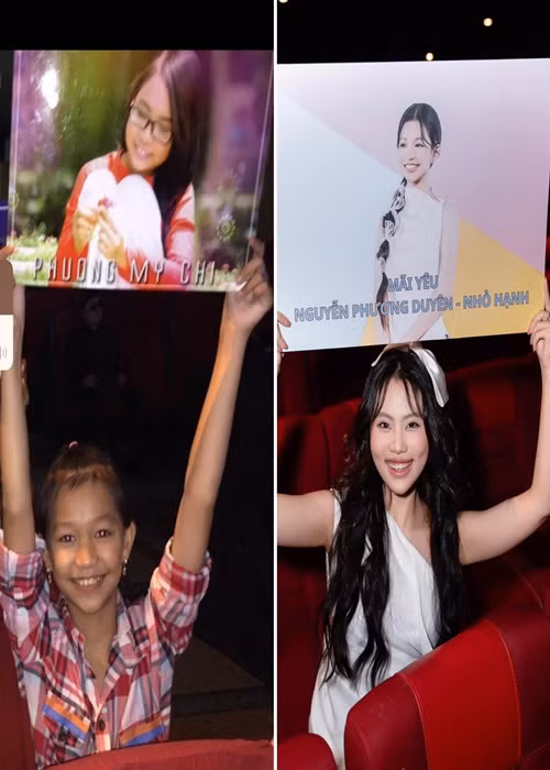 Phương Mỹ Chi chơi thân với Phương Duyên sau Giọng hát Việt 2013. Ảnh: FB Phương Mỹ Chi.