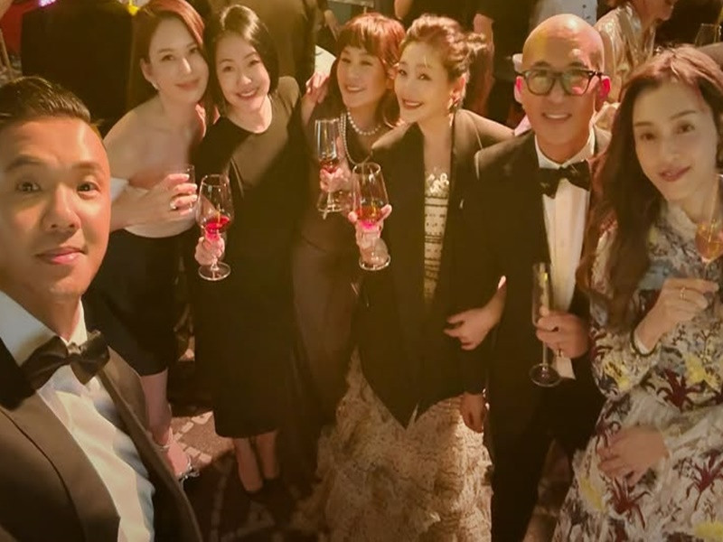 Nữ diễn viên trông tươi tắn trong bữa tiệc. Ảnh: Instagram Trần Kiến Châu.