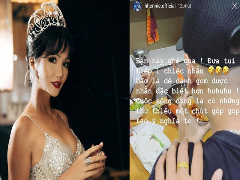 Ngày chưa kết hôn, Tuấn Khôi không ít lần tặng vàng cho H'hen Niê. Ảnh: Giao Thông.